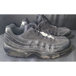Men's Nike Air Max 95 Essential Triple Black C13705-001, Size 13